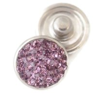 (image for) Mini Snap Jewelry Light Purple Rhinestone Stud fits 12mm Petite Ginger Charm