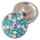 (image for) Mini Snap Jewelry Blue AB Star Rhinestone Crystal Stud fits 12mm Petite Ginger