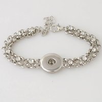 (image for) Snap Jewelry Bracelet Oval Link & CZ