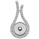 (image for) Snap Jewelry Pendant - Rhinestone Open Drop