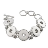 (image for) Snap Jewelry Five Snaps Toggle Bracelet fits 18-20mm