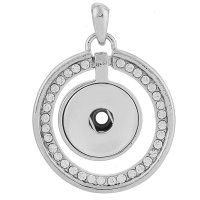 (image for) Snap Jewelry Pendant Rhinestone Halo Stone Clear