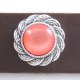 (image for) Snap Jewelry Dome Crystal - Coral Pink