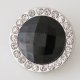 (image for) Snap Jewelry Dome Crystal - Black & Clear