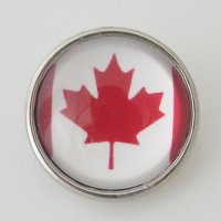 (image for) Snap Jewelry Photo - Flag - Canadian