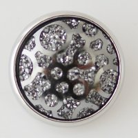 (image for) Snap Jewelry Iridescent Design - Specks Gray Silver Trim