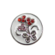 (image for) Snap Jewelry Mini 12mm Red Hearts Flower Enamel fits Petite Ginger Snaps Charms