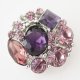 (image for) Snap Jewelry Rhinestone - Multi Cluster - Purple shades