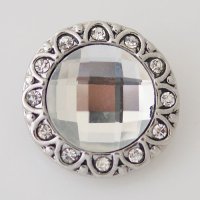 (image for) Snap Jewelry Rhinestone - Faceted Crystal Design - Clear