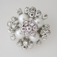 (image for) Snap Jewelry Pearl Cluster - Clear