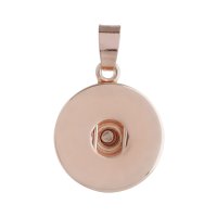 (image for) Snap Jewelry Pendant Rose Gold Plated Plain Pendant 18-20mm