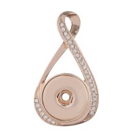 (image for) Snap Jewelry Pendant - Rhinestone Infinity Rose Gold