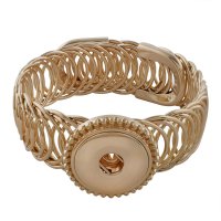 (image for) Snap Jewelry Bracelet Wrap Expandable Coil Cuff Gold Plated