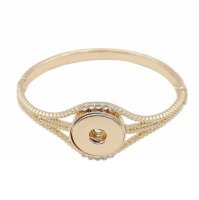 (image for) Snap Jewelry Bangle Gold & Rhinestone 6cm