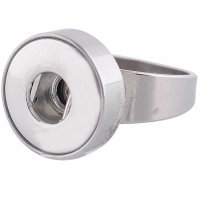 (image for) Snap Jewelry Ring Stainless Steel Size 8 fits 18-20mm