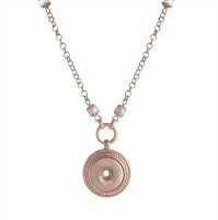 (image for) Snap Jewelry Pendant & Necklace - Rose Gold & Pearls