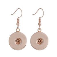 (image for) Snap Jewelry French Hook Earrings - Rose Gold