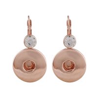 (image for) Snap Jewelry 18-20mm Rose Gold Large CZ Stud Earrings