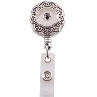 (image for) Snap Jewelry Retractable Reel ID Badge Holder Designer Heart