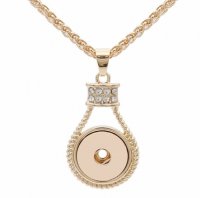 (image for) Snap Jewelry Gold Designer Necklace 24"+2.5" Extender