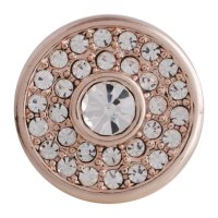 (image for) Snap Jewelry Rhinestone On Rose Gold - Cluster Clear