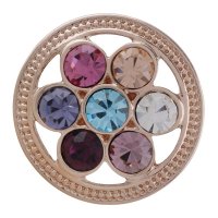 (image for) Snap Jewelry Rhinestone - Multi color Designer Rose Gold