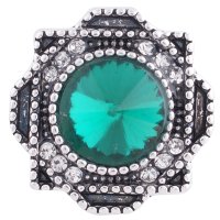 (image for) Snap Jewelry Rhinestone - Antique Halo Green