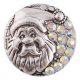 (image for) Snap Jewelry Metal - Holiday Bling Santa AB