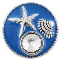 (image for) Snap Jewelry Enamel - Starfish & Seashell