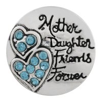 (image for) Snap Jewelry Rhinestone -"Mother Daughter Friends Forever"