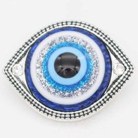 (image for) Snap Jewelry Rhinestone - Eye of God in Blue Tones
