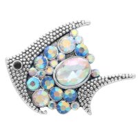 (image for) Snap Jewelry Rhinestone - Fish AB & Blue