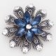 (image for) Snap Jewelry Rhinestone - Flower Designer in Deep Blue