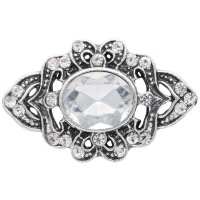 (image for) Snap Jewelry Rhinestone - Antique Clear Oval Stone