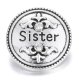 (image for) Snap Jewelry Sister Rhinestone Clear
