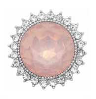 (image for) Snap Jewelry Rhinestone Light Pink AB Round Halo
