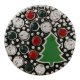 (image for) Snap Jewelry Rhinestone - Christmas Tree Colorful Stones