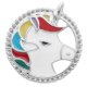 (image for) Snap Jewelry Enamel Colorful Unicorn Fits Ginger Snaps 18-20mm