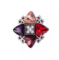 (image for) Snap Jewelry CZ - Multi Color Trillion & Marquise shaped Crystal