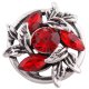 (image for) Snap Jewelry Rhinestone - Marquise Open Flower Red