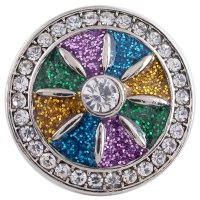 (image for) Snap Jewelry Rhinestone - Diamond Powder Multi Color & Clear