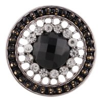 (image for) Snap Jewelry Rhinestone - Black & Clear