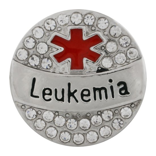 (image for) Snap Jewelry Metal - Medical Alert - Leukemia - Click Image to Close