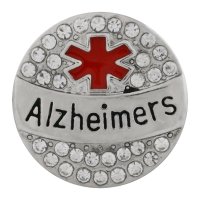 (image for) Snap Jewelry Metal - Medical Alert ? Alzheimer's