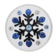 (image for) Snap Jewelry 18-20mm Enamel Snowflake White Clear & Blue