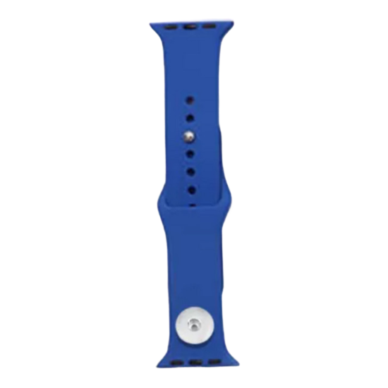 (image for) Snap Jewelry Royal Blue Silicone Wristband 38/40mm fits iWatch - Click Image to Close