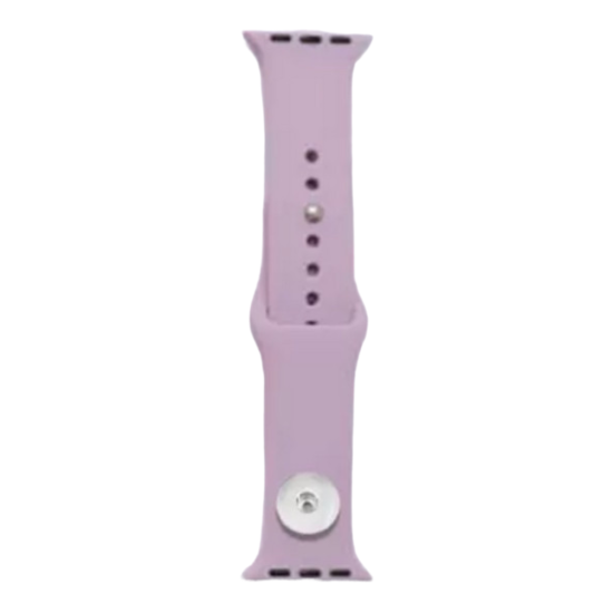 (image for) Snap Jewelry Little Purple Silicone Wristband 38/40mm fit iWatch - Click Image to Close