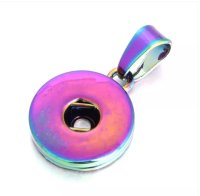 (image for) Snap Plain Rainbow Pendant fits 18-20mm Ginger Style Charms