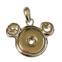 (image for) Snap Jewelry Mickey Mouse Pendant Fits 18-20mm Ginger Charms
