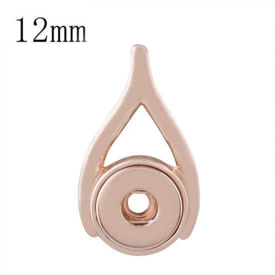 (image for) Mini 12mm Snap Jewelry Pendant - Designer Rose Gold - Click Image to Close